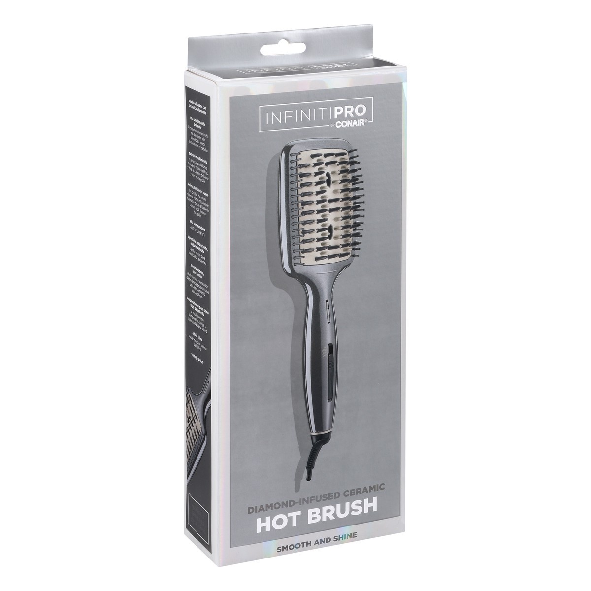 slide 5 of 11, Conair Infinitipro Diamond-Infused Hot Paddle Brush, 1 ct