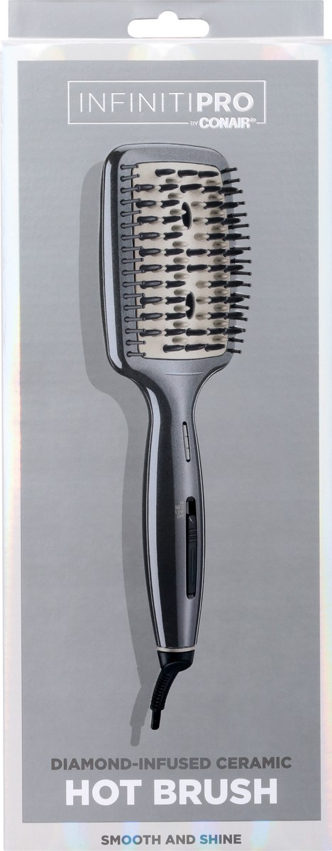 slide 7 of 11, Conair Infinitipro Diamond-Infused Hot Paddle Brush, 1 ct