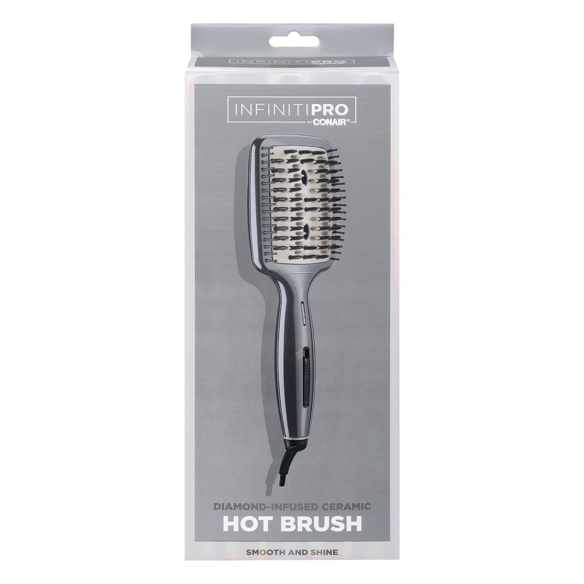 slide 1 of 11, Conair Infinitipro Diamond-Infused Hot Paddle Brush, 1 ct