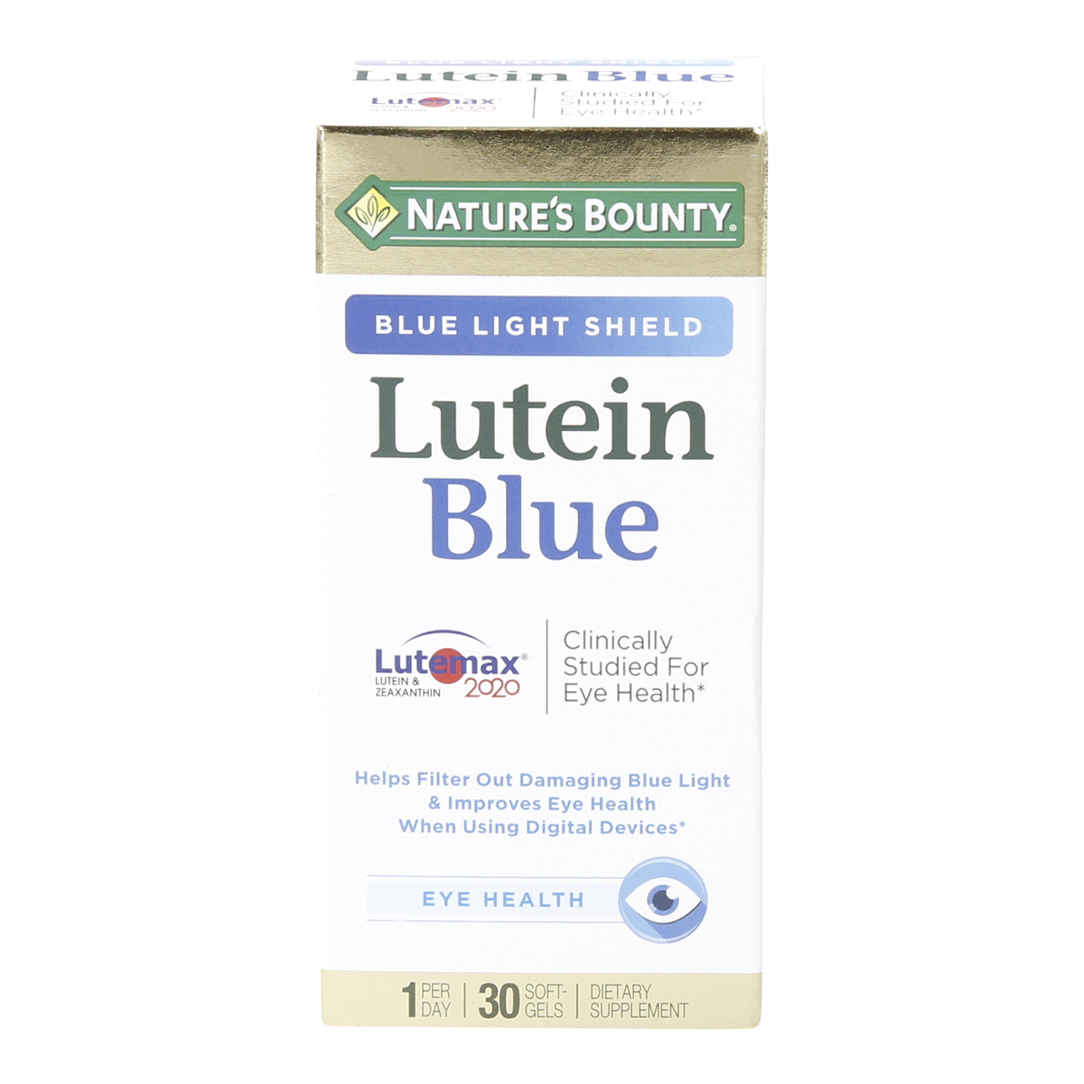 slide 1 of 1, Nature's Bounty Lutein Blue, 30 ct