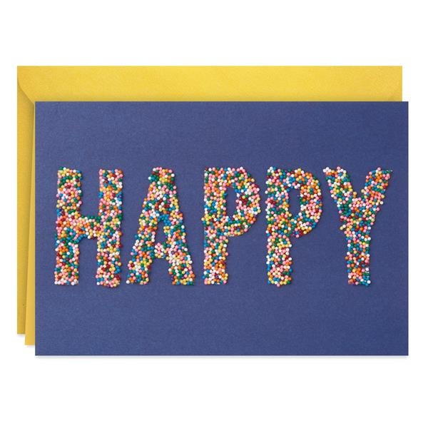slide 1 of 1, Hallmark Signature Birthday Card (Happy Sprinkles), 1 ct