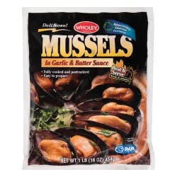 Wholey Mussels In Garlic/Butter Sauce