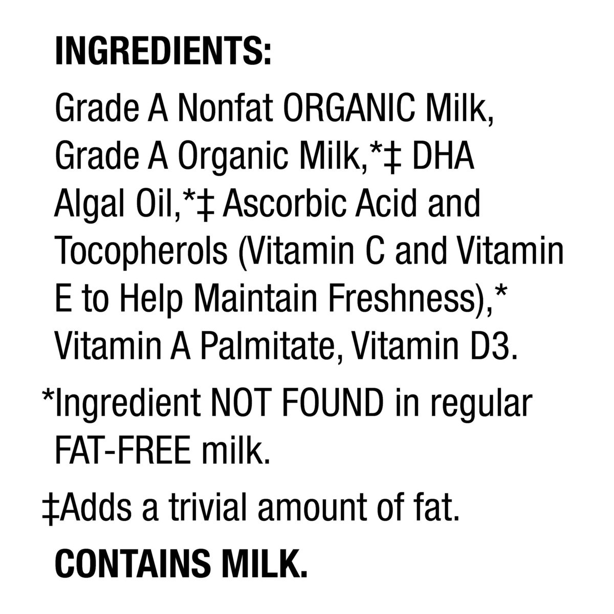 slide 7 of 8, Horizon Organic Fat Free Dha Milk Plus Om3, 64 fl oz