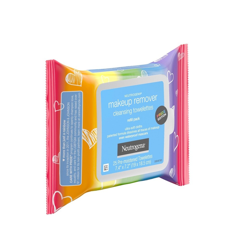 slide 4 of 8, Neutrogena Pride Edition Makeup Remover Cleansing Towelettes, 25 ct