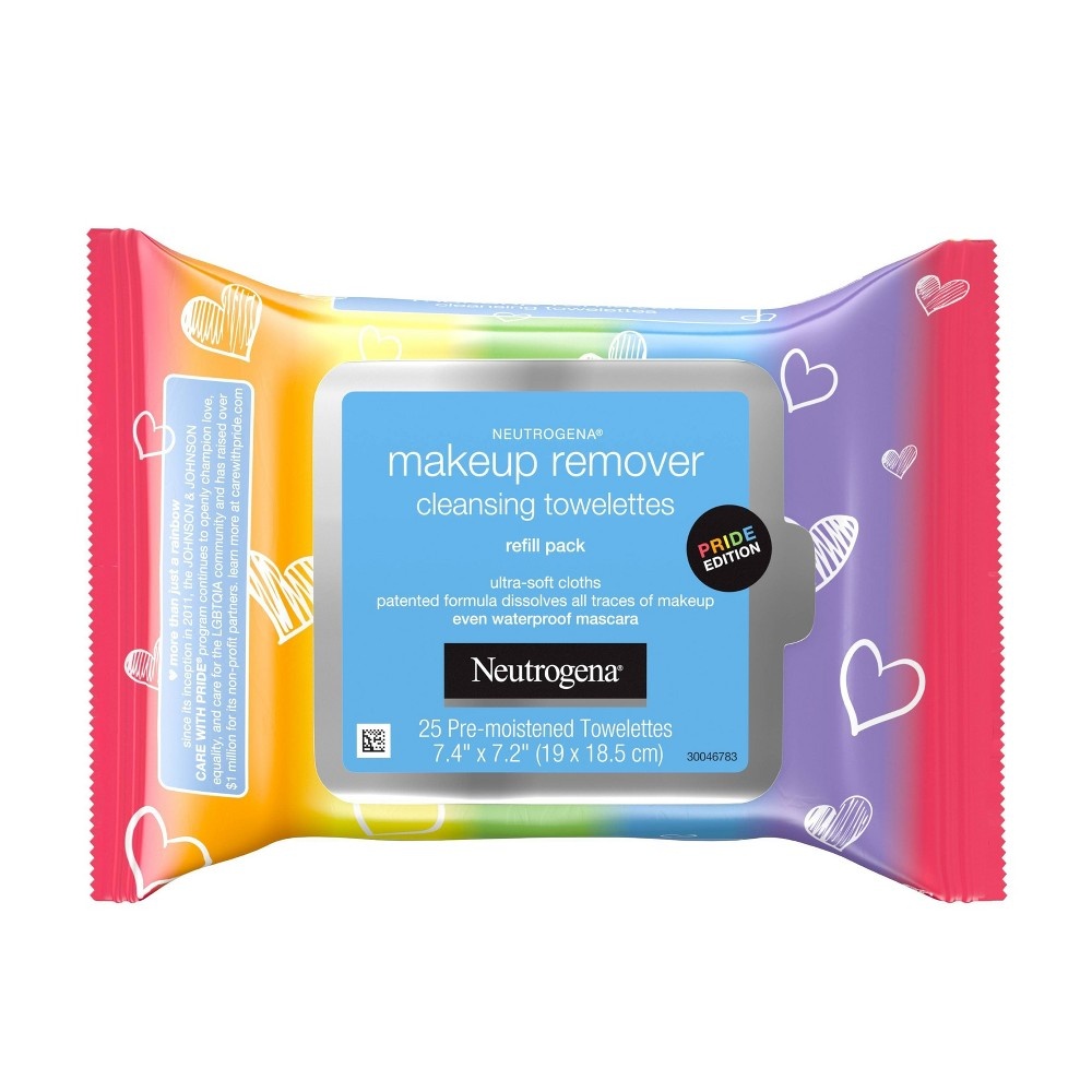 slide 8 of 8, Neutrogena Pride Edition Makeup Remover Cleansing Towelettes, 25 ct