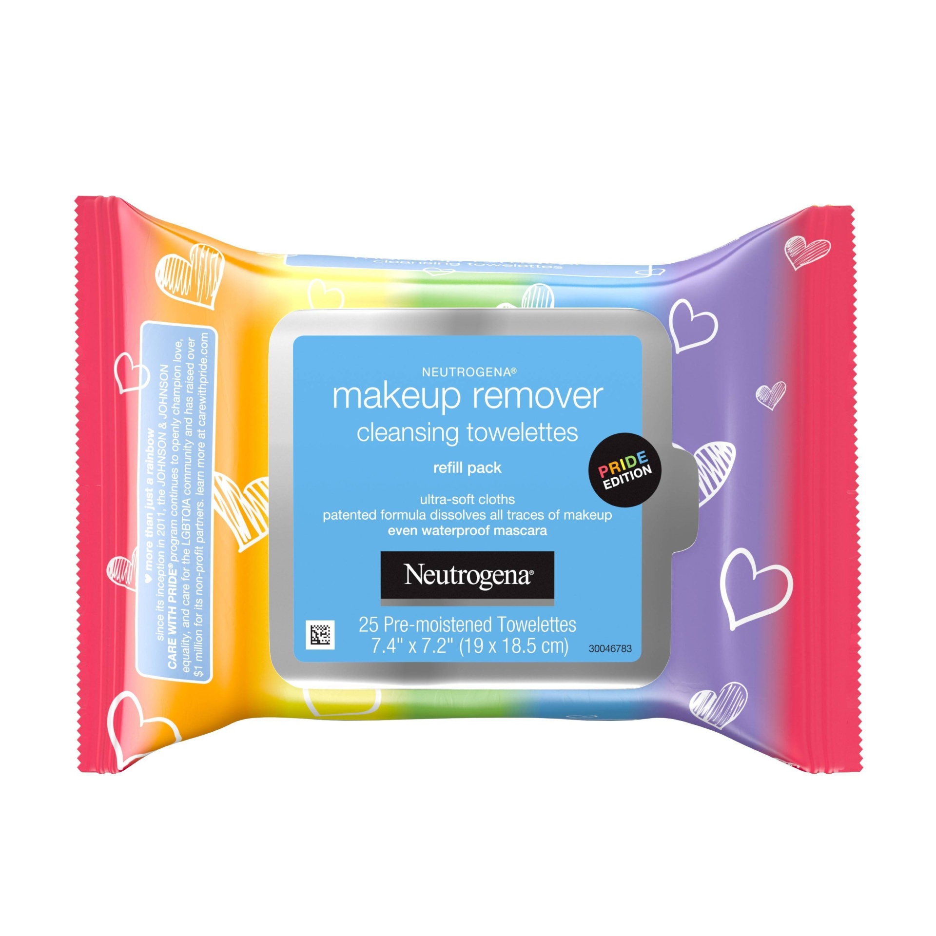 slide 1 of 8, Neutrogena Pride Edition Makeup Remover Cleansing Towelettes, 25 ct