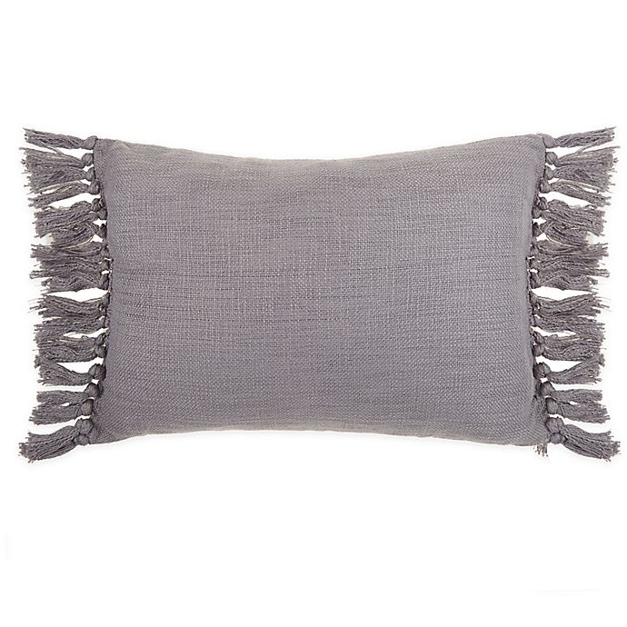 slide 1 of 1, Wamsutta Kenton Oblong Throw Pillow - Grey, 1 ct