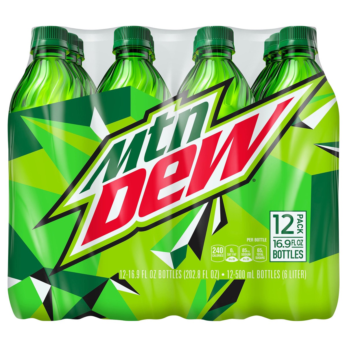 slide 5 of 5, Mountain Dew Soda Citrus 16.9 Fl Oz, 12 Count, 12 ct; 16.9 fl oz