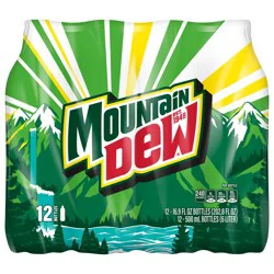 Mountain Dew Soda Citrus 16.9 Fl Oz, 12 Count