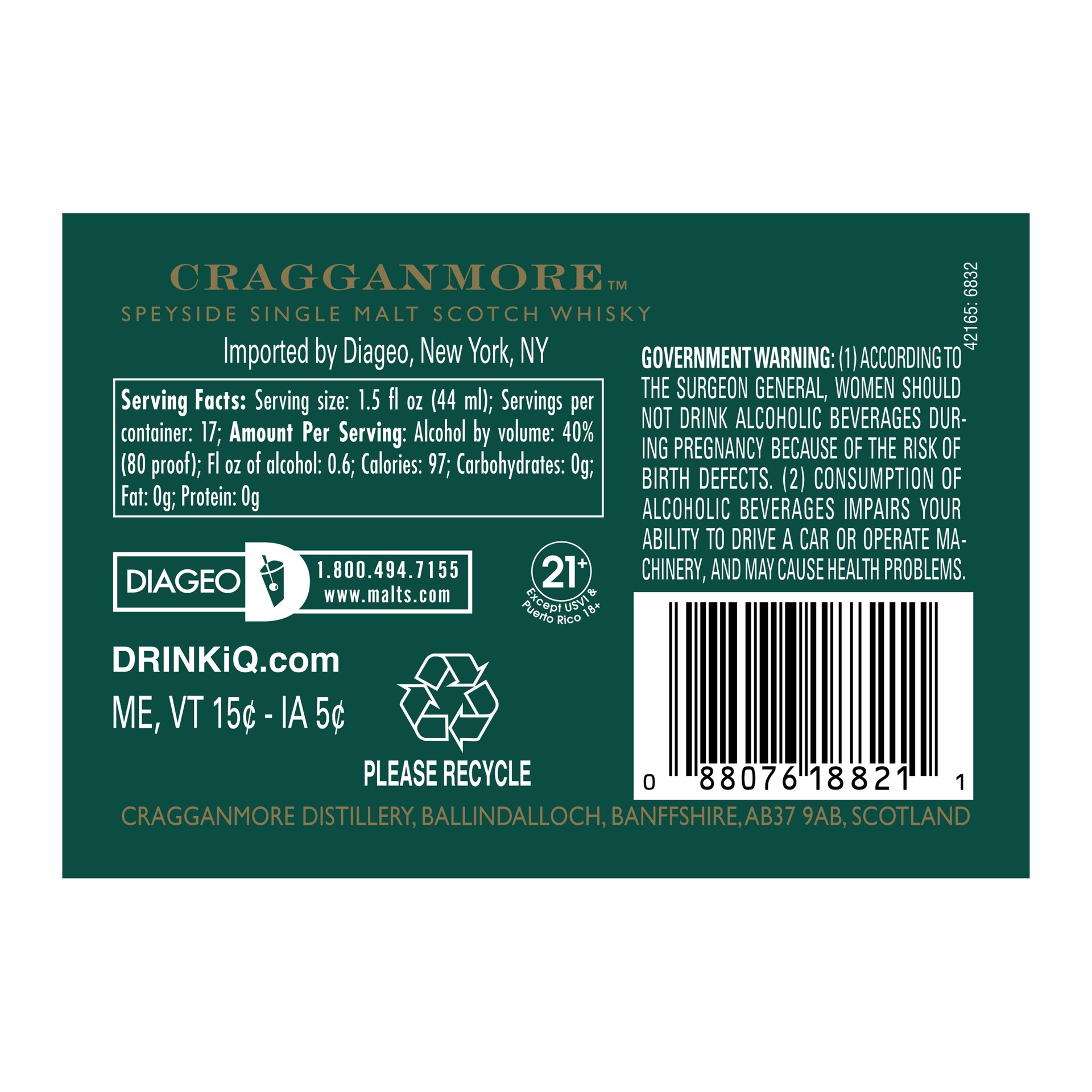 slide 5 of 5, Cragganmore Distiller's Edition Single Malt Scotch Whisky, 750 mL, 750 ml