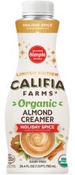 Califia Farms® Organic Holiday Spice Almond Milk Coffee Creamer
