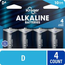 Kroger® D4 1.5V Alkaline Batteries