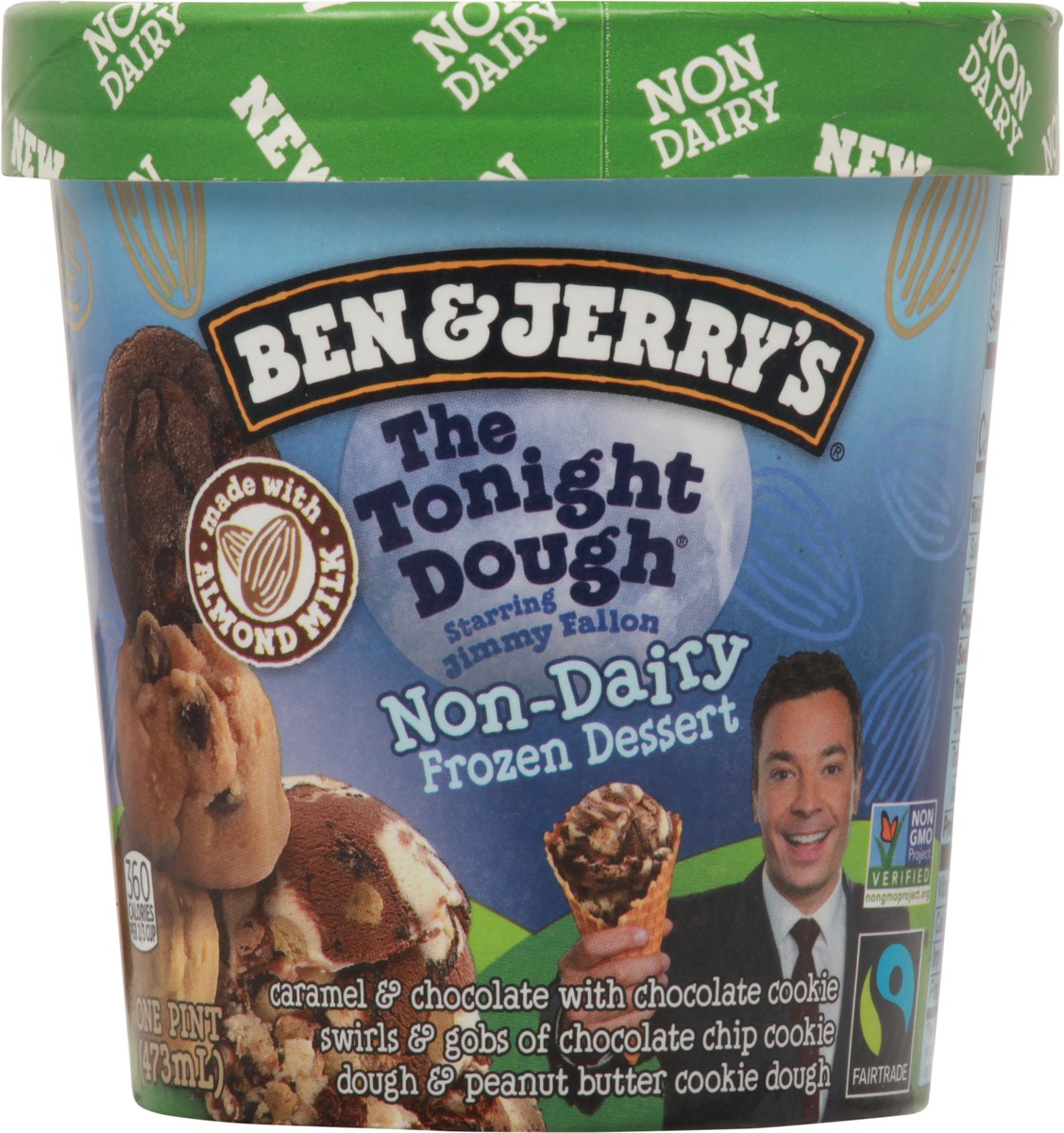 slide 1 of 13, Ben & Jerry's Non-Dairy The Tonight Dough Frozen Dessert 1 pt, 1 pint