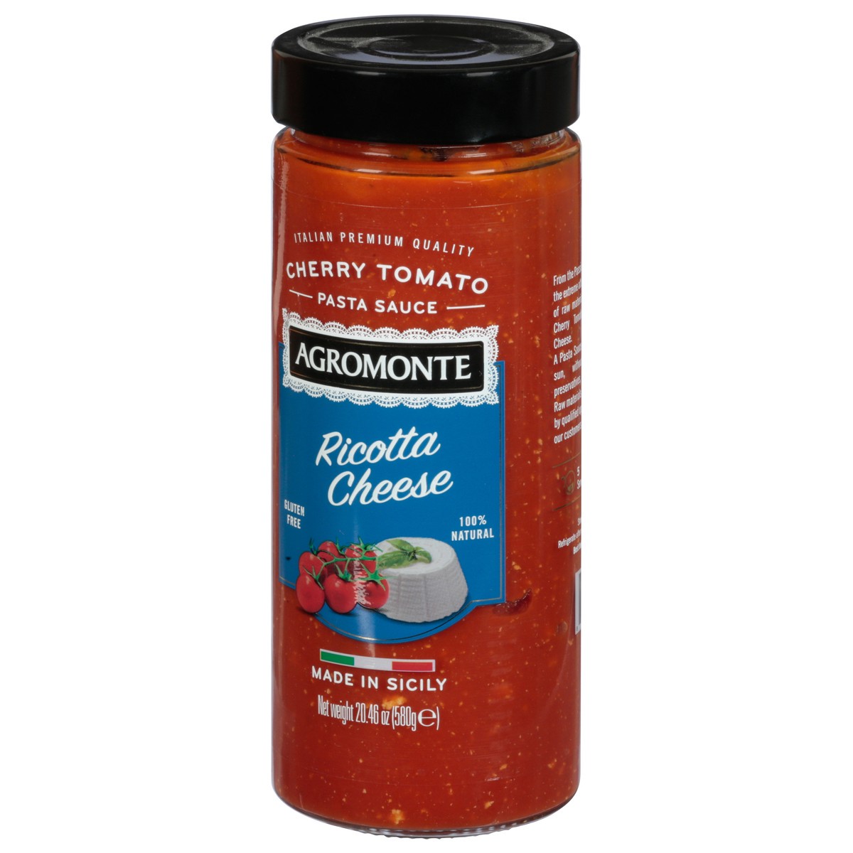 slide 4 of 14, Agromonte Cherry Tomato Ricotta Cheese Pasta Sauce 20.46 oz, 20.46 oz