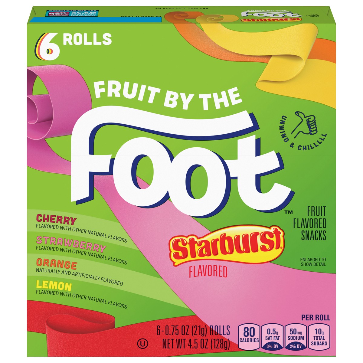 slide 1 of 19, Fruit by the Foot Fruit Flavored Snacks, Starburst, Variety Pack, 6 ct, 6 ct