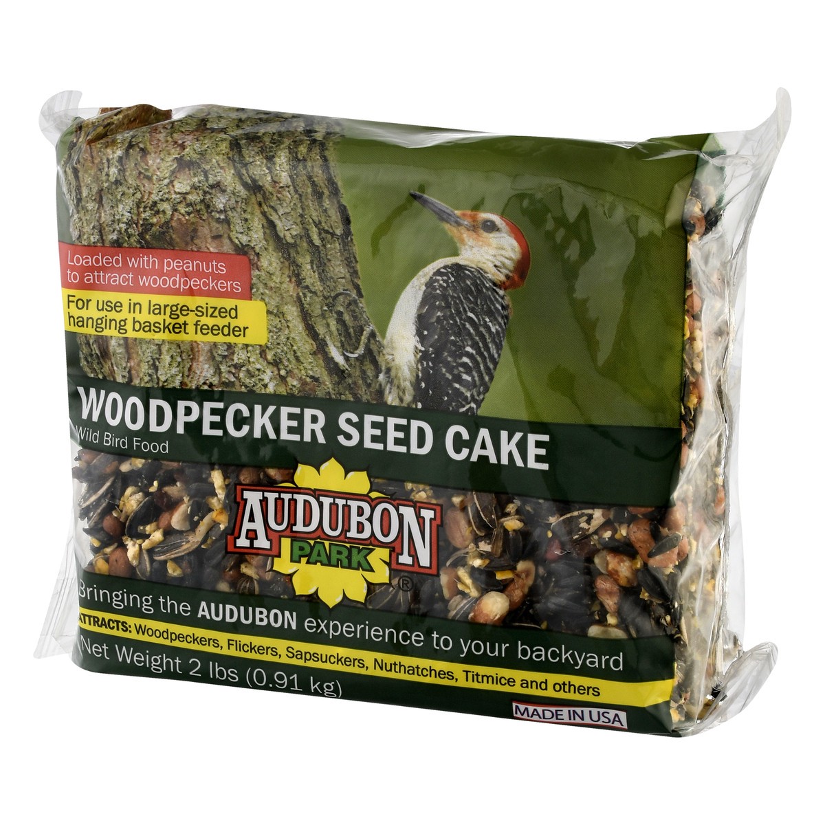 slide 3 of 9, Audubon Park Morning Song Woodpecker Snack Wild Bird Food, 2 lb