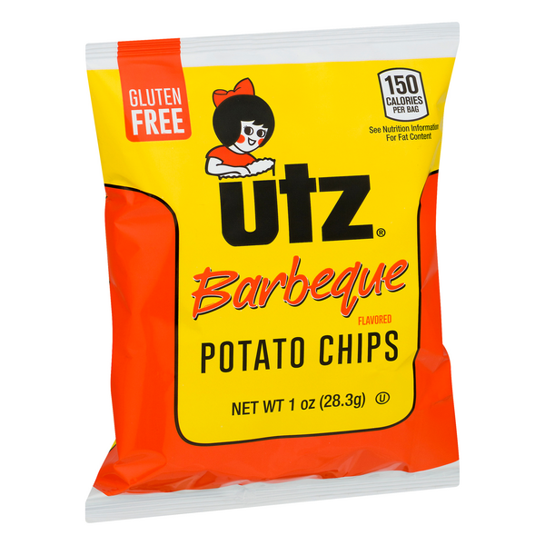 slide 1 of 1, Utz Potato Chips Barbeque Flavored, 1 oz