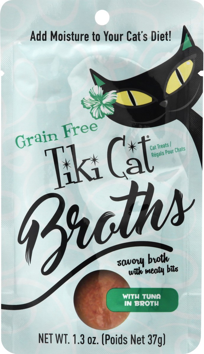 slide 8 of 11, Tiki Cat Broths Grain Free with Tuna in Broth Cat Treats 1.3 oz, 1.3 oz