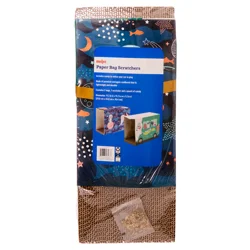 Meijer Blue Space Cat Paper Bag Scratcher