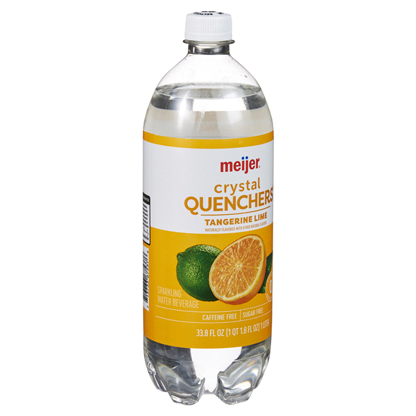 slide 6 of 29, Meijer Tangerine Lime Crystal Quenchers - 1 liter, 1 liter