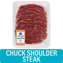Kroger Mercado Thin Sliced Beef Chuck Shoulder Steak, 1 pc