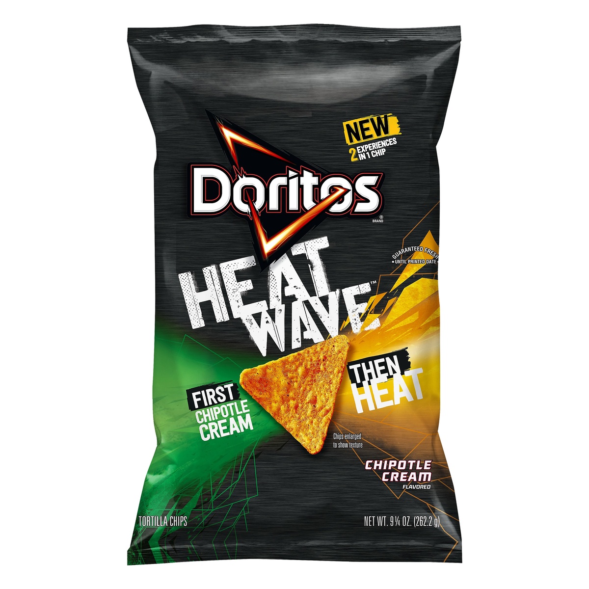 slide 1 of 1, Doritos HeatWave Chipotle Cream Flavored Tortilla Chips, 9.25 oz