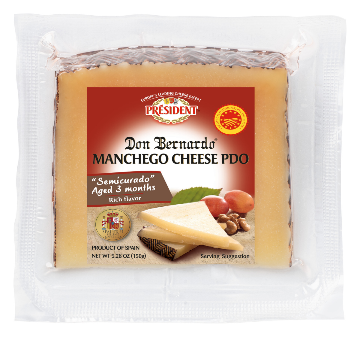 slide 1 of 2, Président Don Bernardo Manchego Cheese 5.28 oz, 5.28 oz