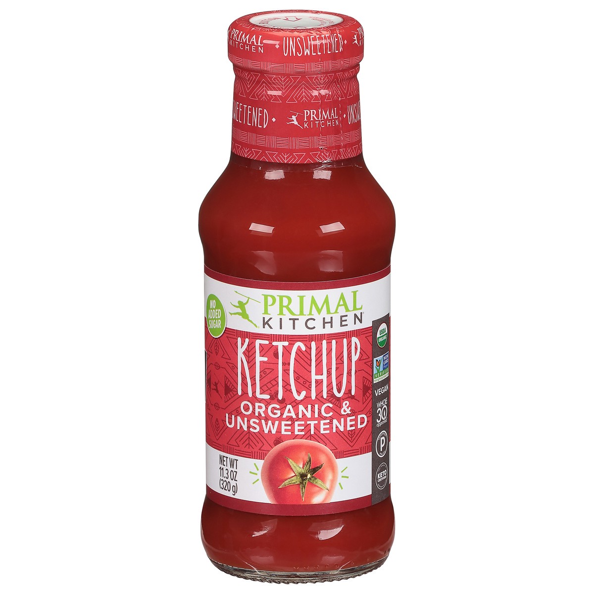 slide 1 of 4, Primal Kitchen Unsweetened Organic Ketchup - 11.13oz, 11.13 oz