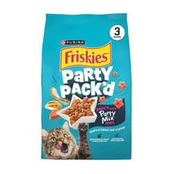 Friskies Party Pack'd Complete Adult Flavors of Chicken, Liver & Turkey Cat Food 48 oz