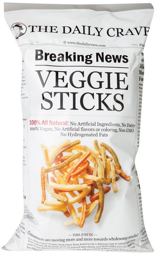 slide 1 of 1, The Daily Crave Veggie Sticks 6 oz, 