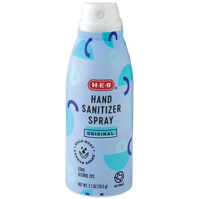 slide 1 of 1, H-E-B Original Hand Sanitizer Spray, 2.7 oz