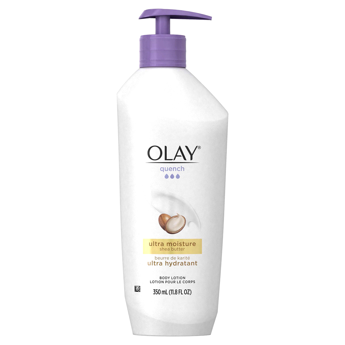 slide 1 of 1, Olay Quench Ultra Moisture Shea Butter Body Lotion, 11.8 fl oz