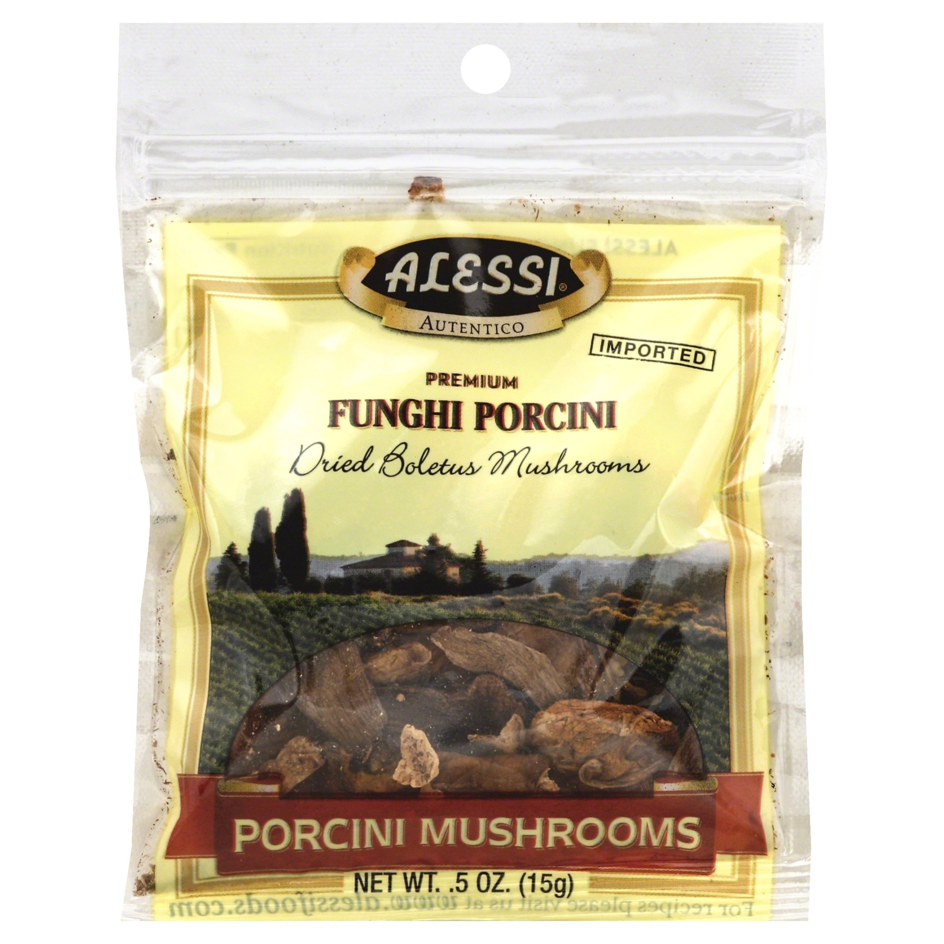 slide 1 of 1, Alessi Funghi Porcini Mushroom, 0.5 oz