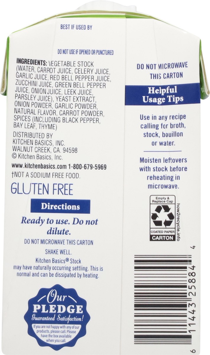 slide 11 of 14, Kitchen Basics Unsalted Vegetable Stock 8.25 oz, 