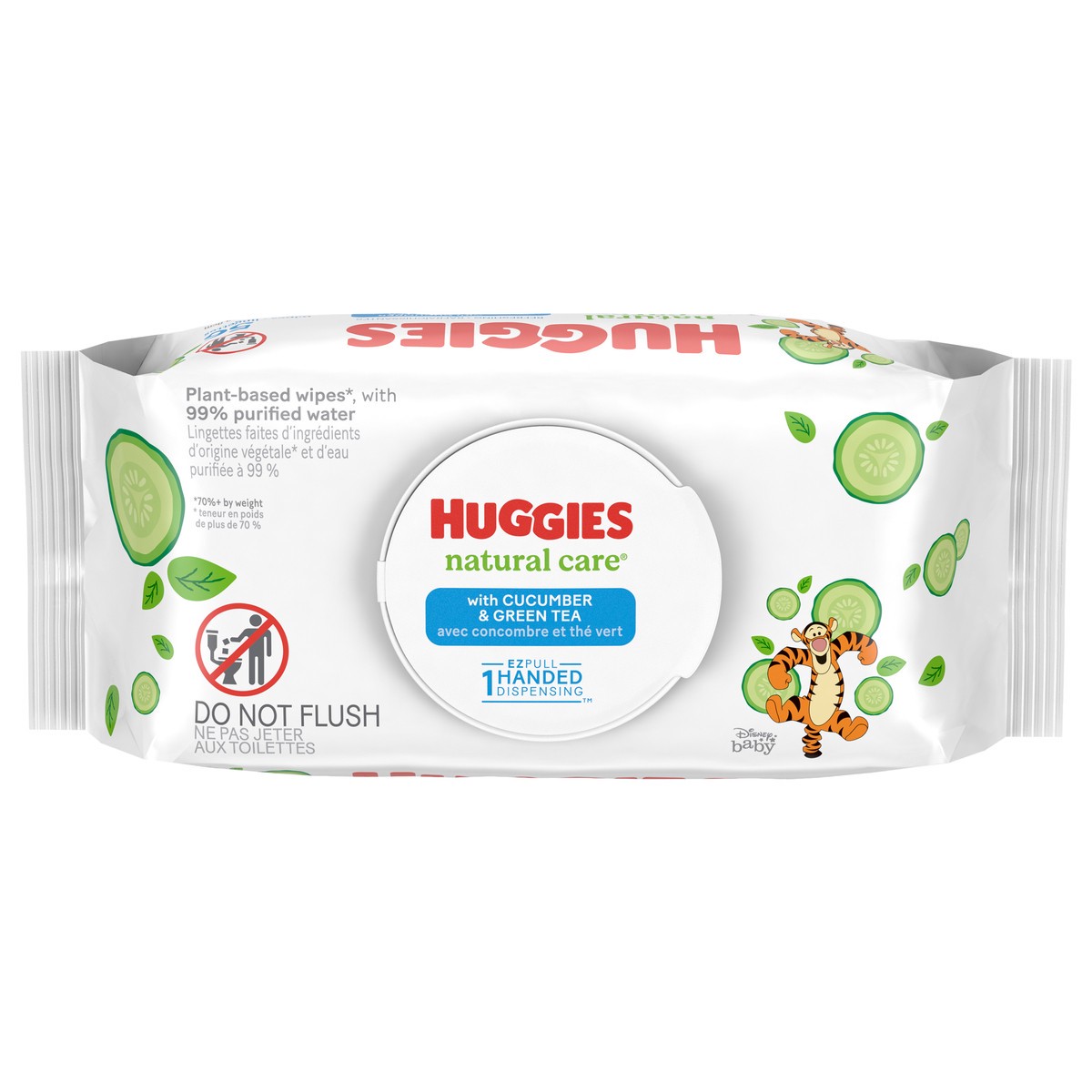 slide 1 of 10, Huggies Natural Care Refreshing Baby Wipes, Scented, 1 Flip-Top Pack (56 Wipes Total), 56 ct