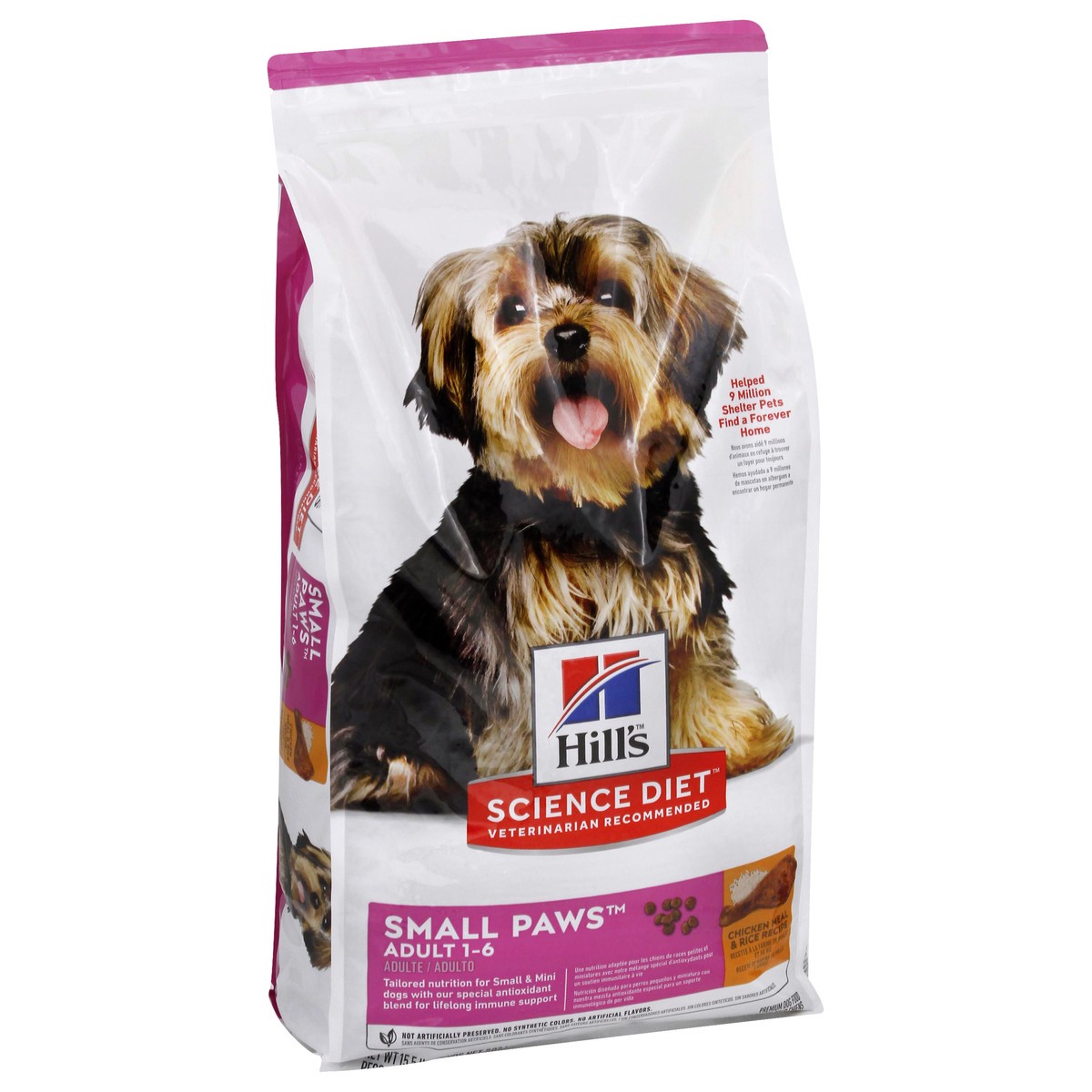 slide 9 of 9, Hill's Adult Small & Mini Chicken & Brown Rice Recipe Dog Food 15.5 lb, 15.5 lb