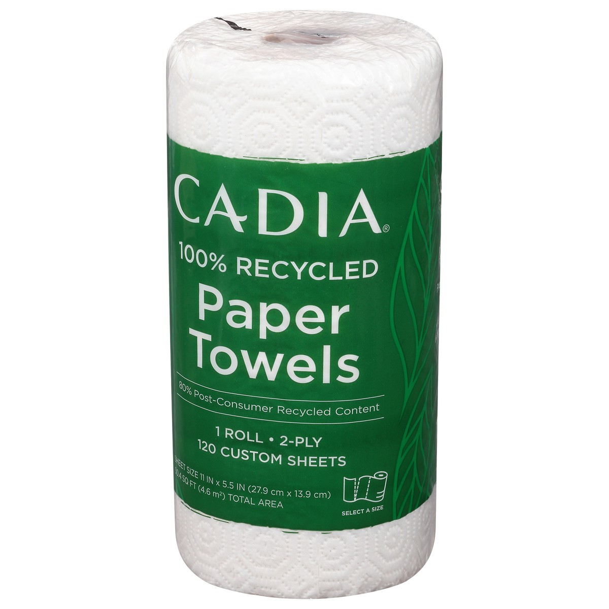 slide 8 of 11, Cadia 2-Ply Paper Towels 1 ea, 1 ct