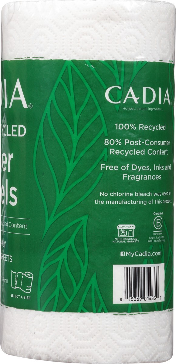 slide 9 of 11, Cadia 2-Ply Paper Towels 1 ea, 1 ct