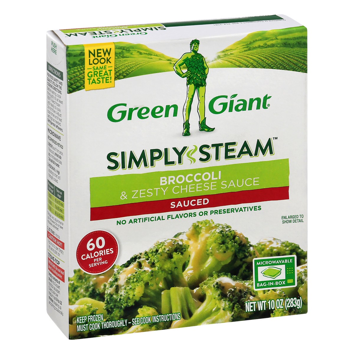 slide 2 of 9, Green Giant Simply Steam Sauced Broccoli & Zesty Cheese Sauce 10 oz, 10 oz