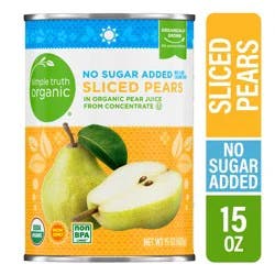 Simple Truth Organic Pears 15 oz