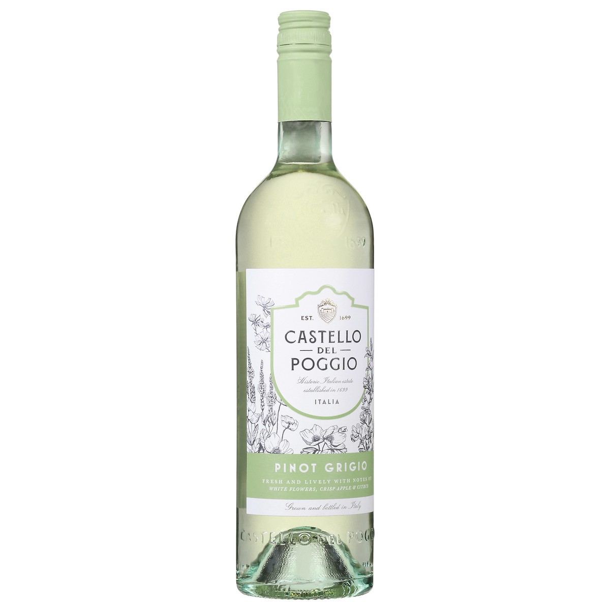 slide 2 of 9, CASTELLO DEL POGGIO Pinot Grigio, 750 ml