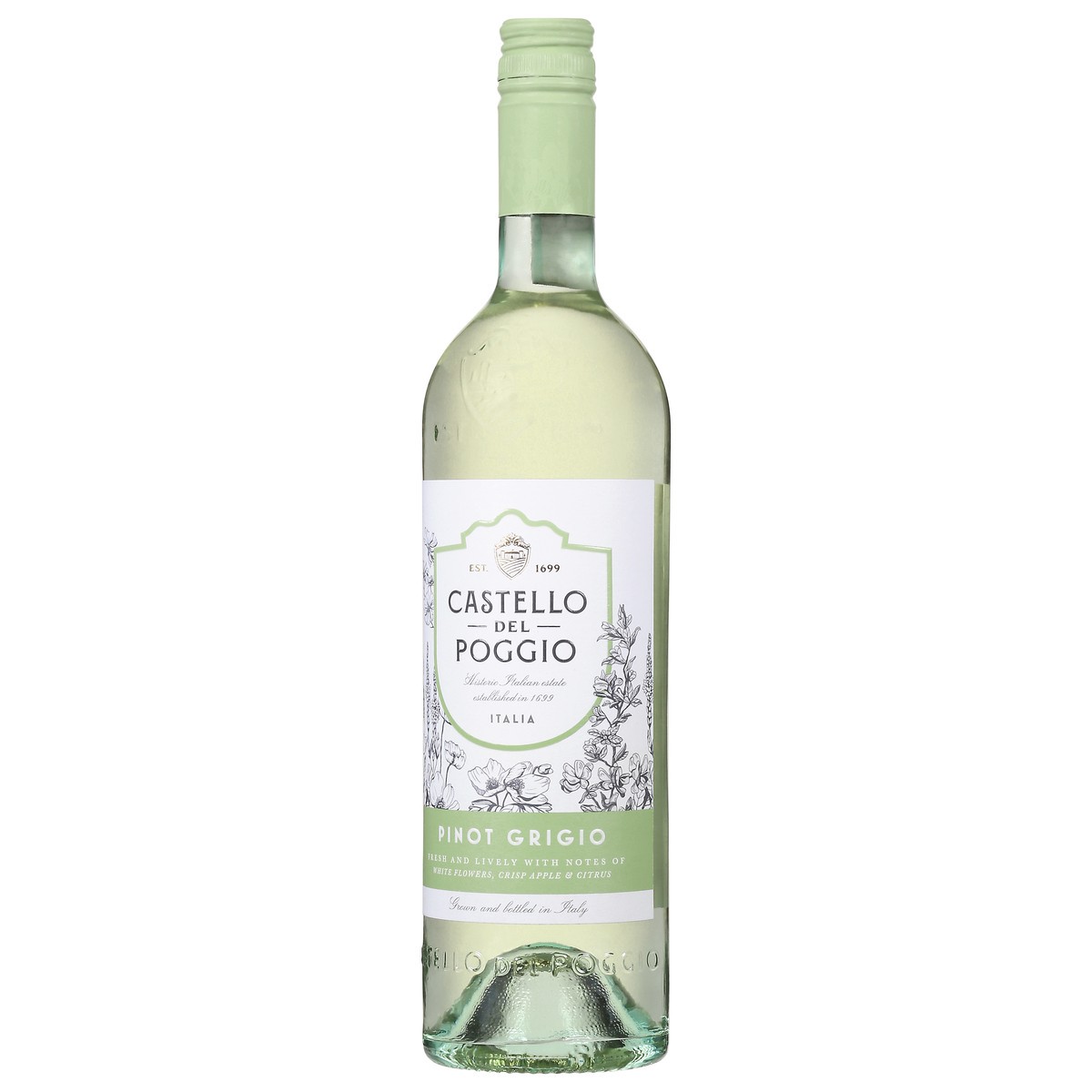 slide 3 of 9, CASTELLO DEL POGGIO Pinot Grigio, 750 ml