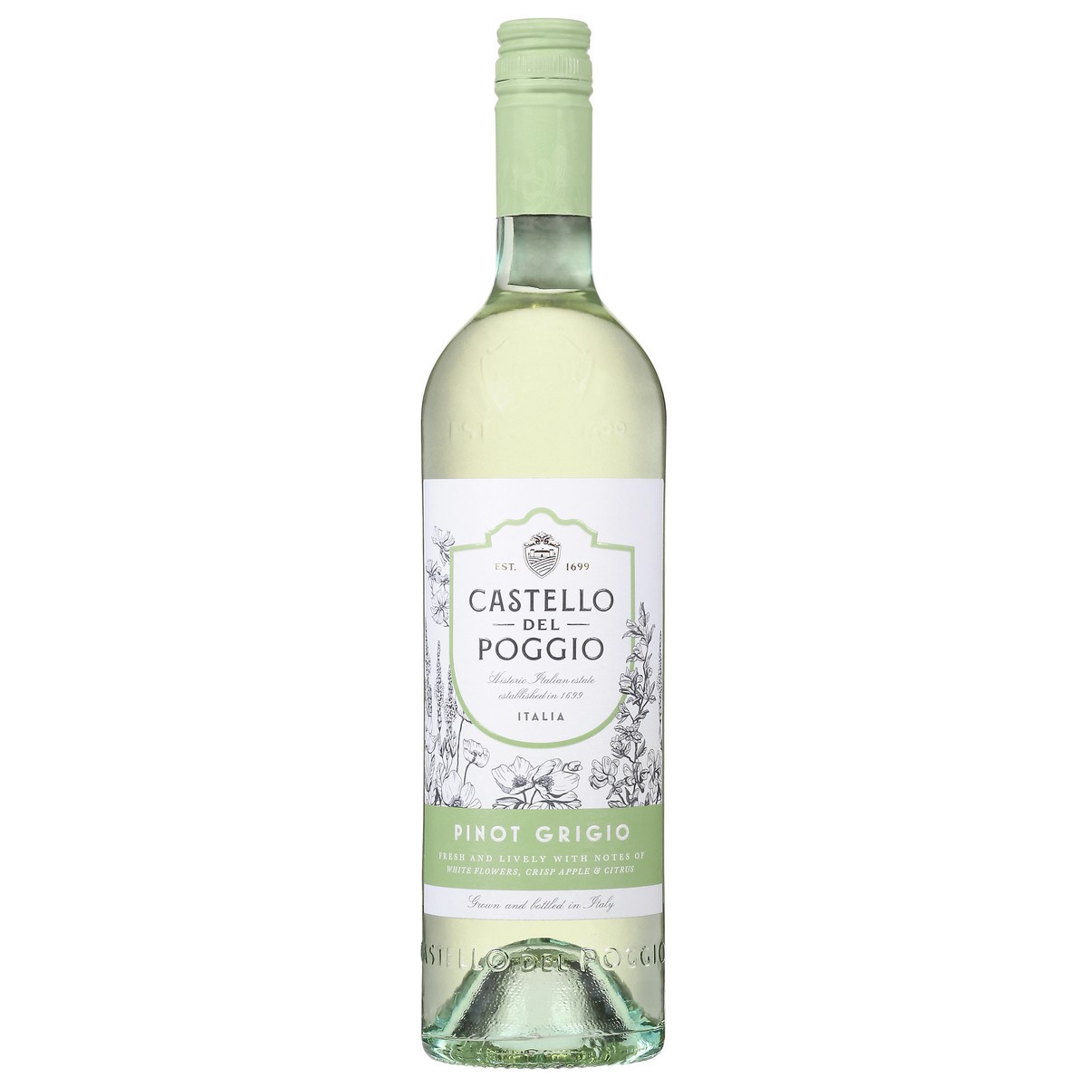 slide 1 of 9, CASTELLO DEL POGGIO Pinot Grigio, 750 ml