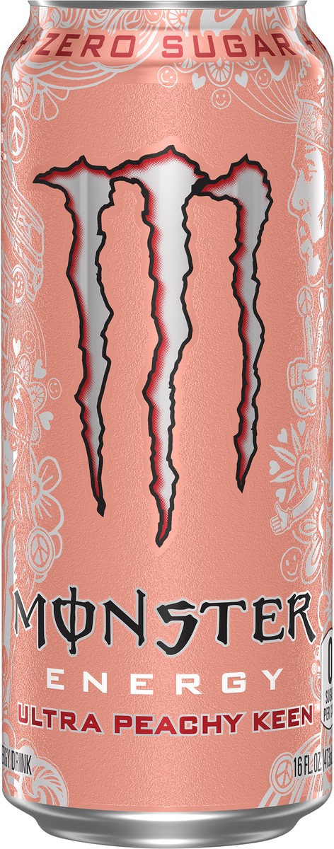 slide 2 of 2, Monster Energy Zero Sugar Ultra Peachy Keen Energy Drink - 16 fl oz, 16 fl oz