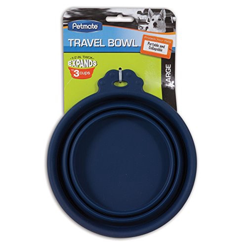 slide 6 of 7, Petmate Silicone Round Travel Pet Bowl, 1 ct
