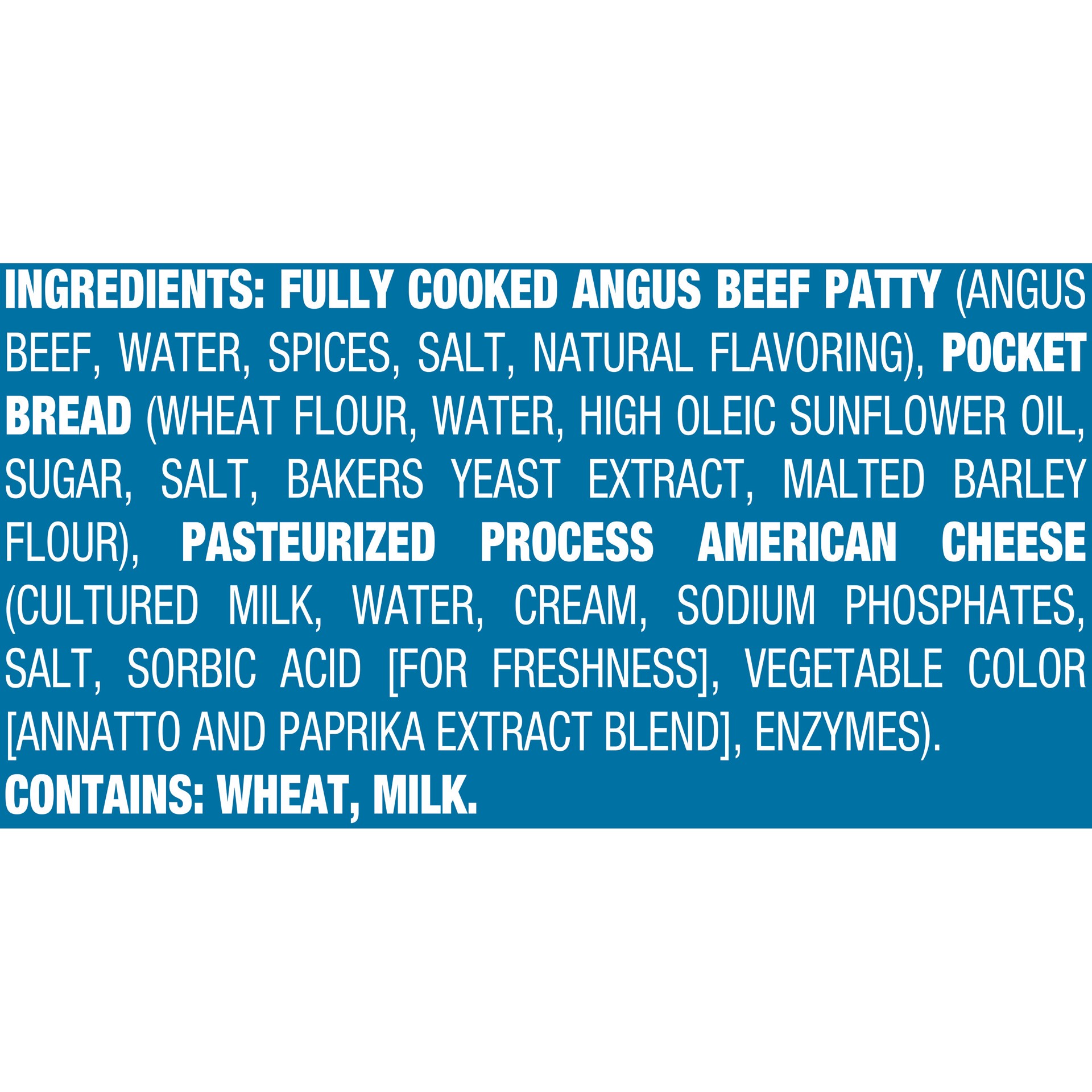 slide 4 of 5, Sandwich Bros. Sandwich Bros Angus Beef Patty Cheeseburger, Frozen Pita Pocket Sandwiches, Frozen Meal, 6 Count, 13.5 oz, 6 ct