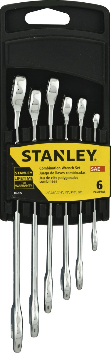 slide 8 of 9, Stanley Combination Wrench Set SAE, 1 ct