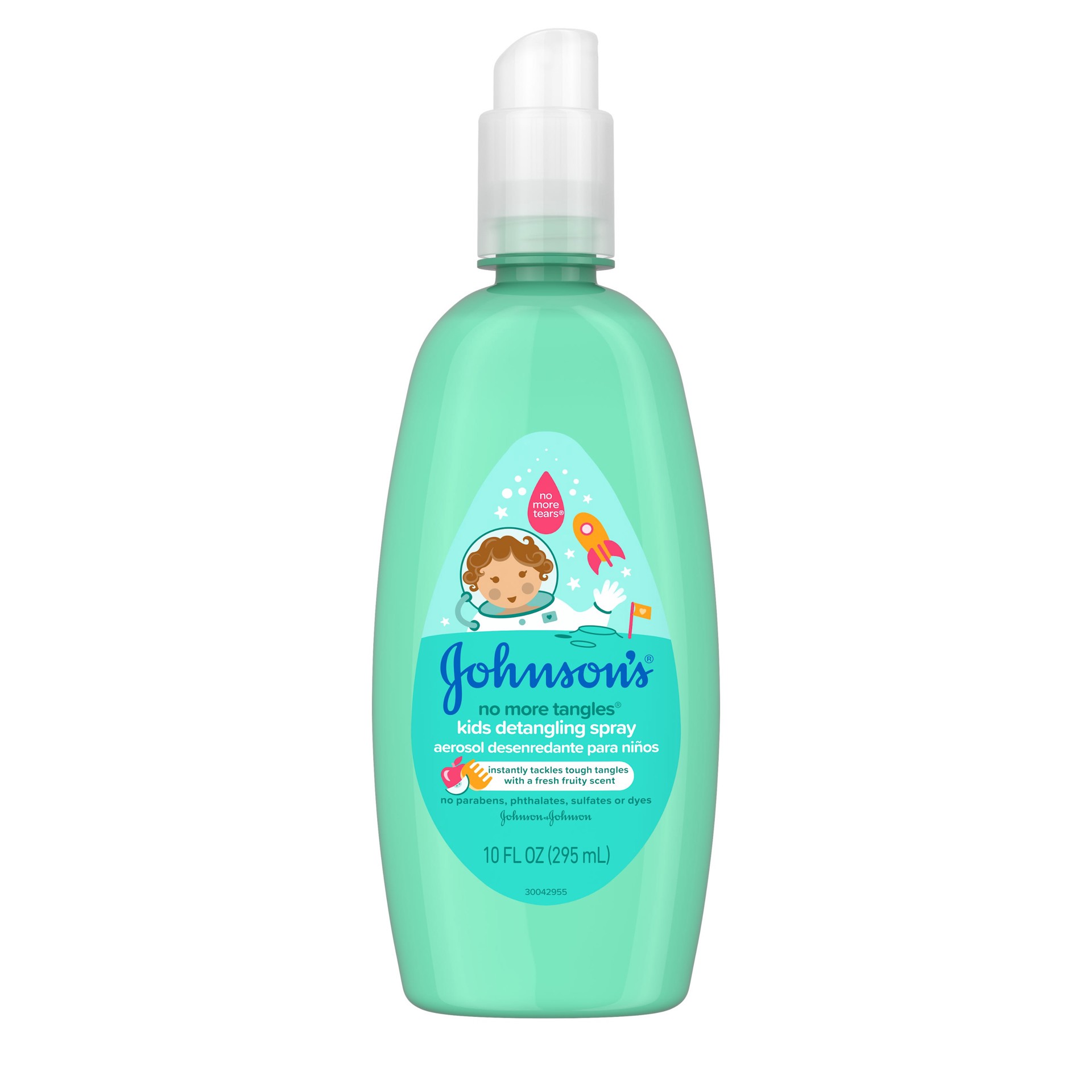 slide 1 of 5, Johnson's NO MORE TANGLES Kids Detangling Spray, 10 Fl. Oz (295 mL), 295 ml