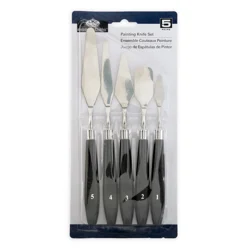 Royal & Langnickel Essentials Steel Mixing Palette Knives, 5 pc