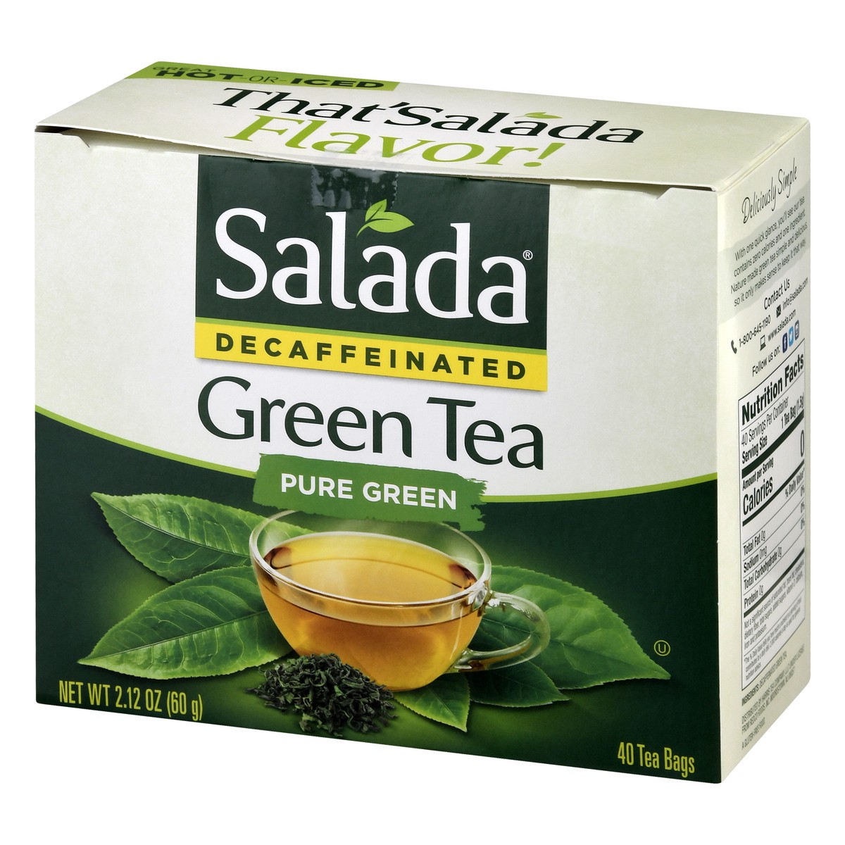 slide 8 of 13, Salada Tea Green Tea Naturally Decaf - 40 ct, 40 ct